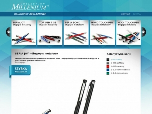 Millenium - długopisy metalowe - reklamowe